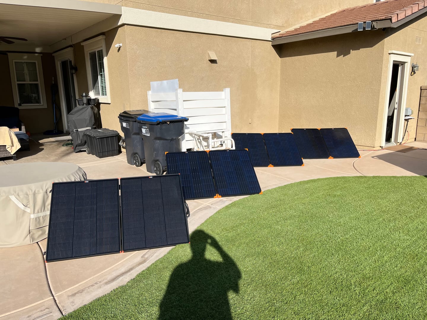 Customer photo review of MEGA 200 Portable Briefcase Solar Panel | 200 Watt Portable Solar Panel | Powerful 12V Portable Solar Panel for Generators, Power Stations, Campers | High Efficiency | BACKORDER