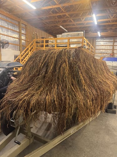 Customer photo review of Hunting Blind Raffia Grass (Pack)