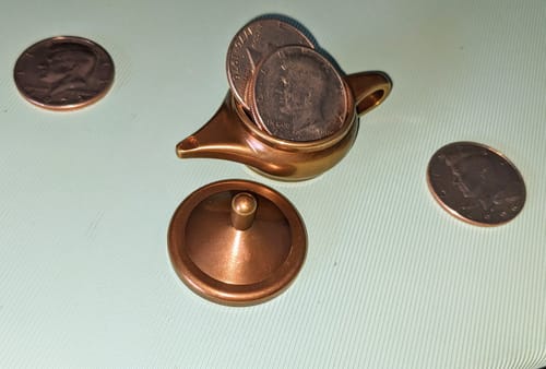 Customer photo review of TCC 14th Anniversary | The Coin Teapot by Steven Gu & Artisan Coin