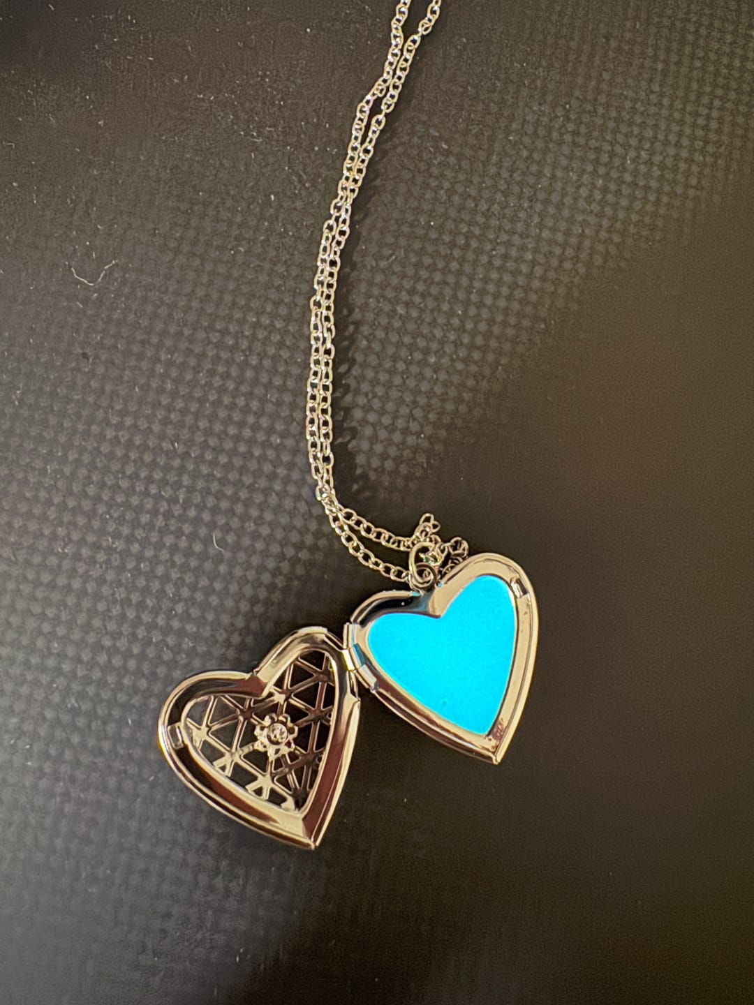 Customer photo review of Luminous Heart Necklace