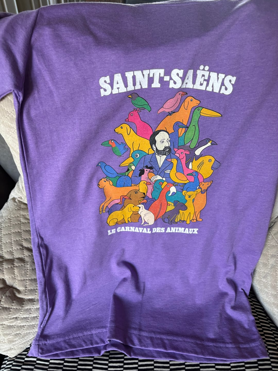 Customer photo review of Saint-Saëns: Carnival of the Animals T-Shirt