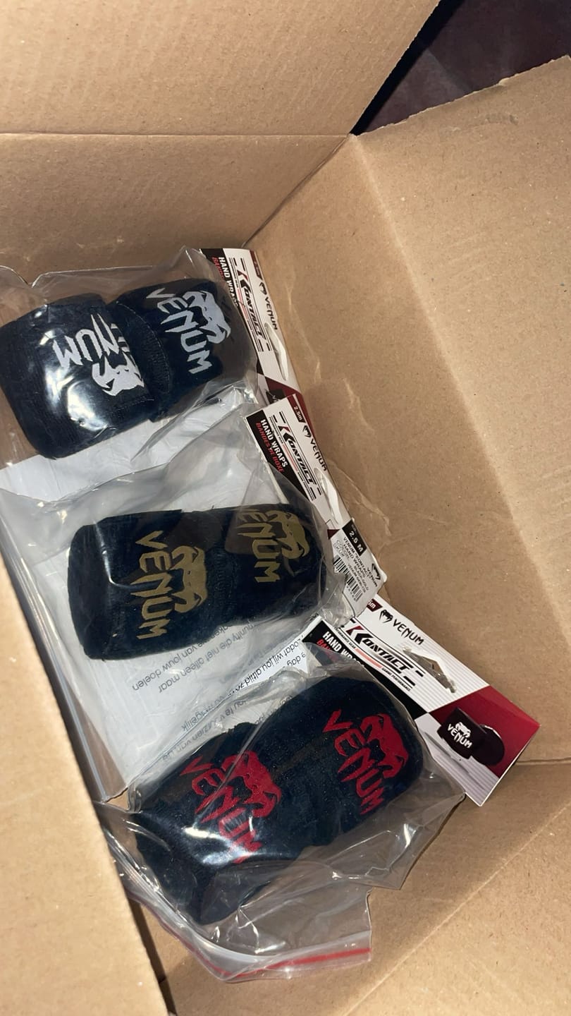 Customer photo review of Venum Bandages - Zwart/Wit