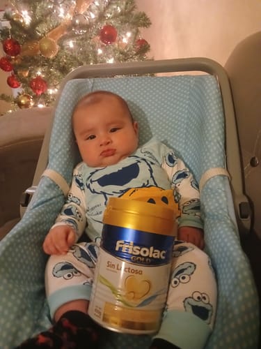 Customer photo review of Frisolac Gold Sin Lactosa (0 A 12 Meses) Pack C/ 800 Gr