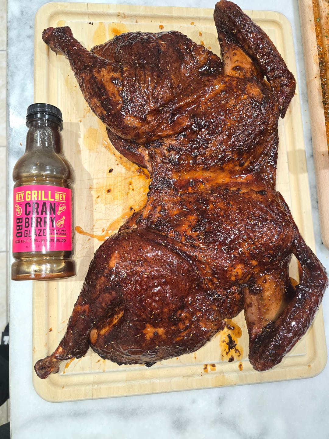 Customer photo review of Cranberry BBQ Glaze