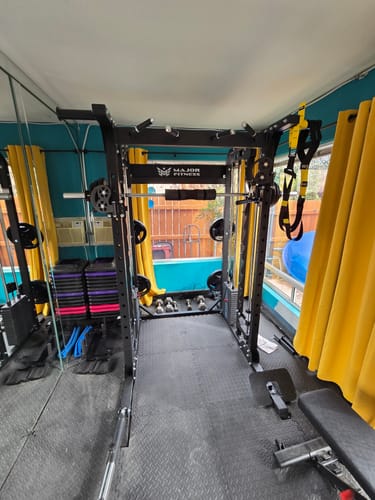 Customer photo review of Major Fitness Weight Stack Set