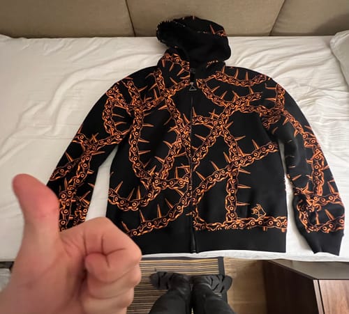 Customer photo review of Chainsaw Chain Hoodie