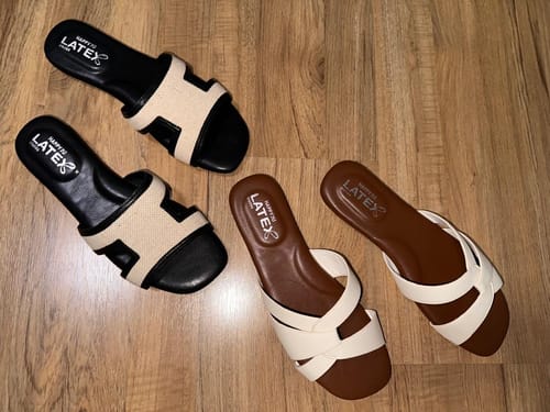 Customer photo review of Azurea Jute Sandals