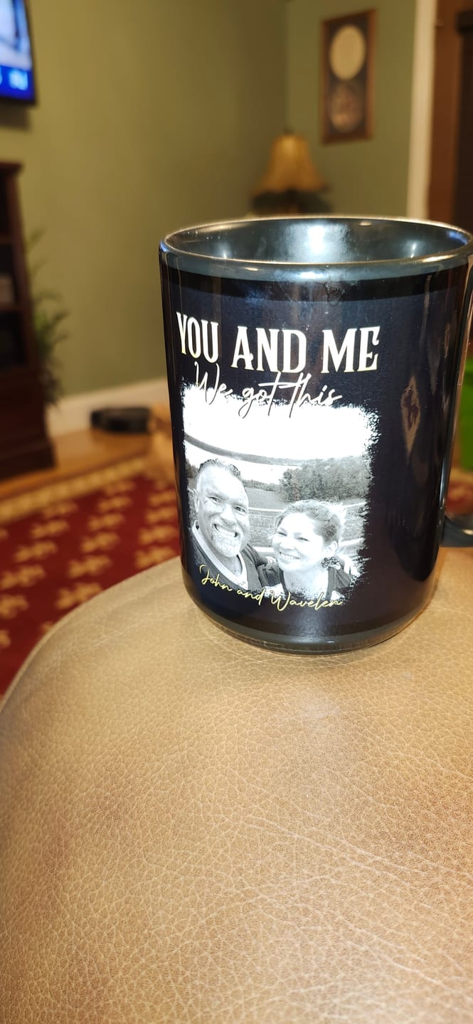 Customer photo review of You & Me We Got This Vintage 90s - Personalized Photo Mug