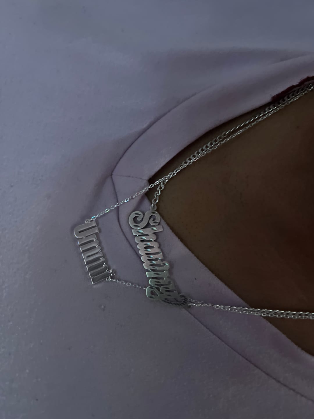 Customer photo review of Personalized Name Necklace
