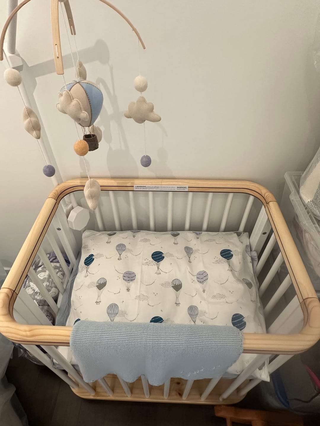 Customer photo review of Touch The Sky Baby Duvet - Blue