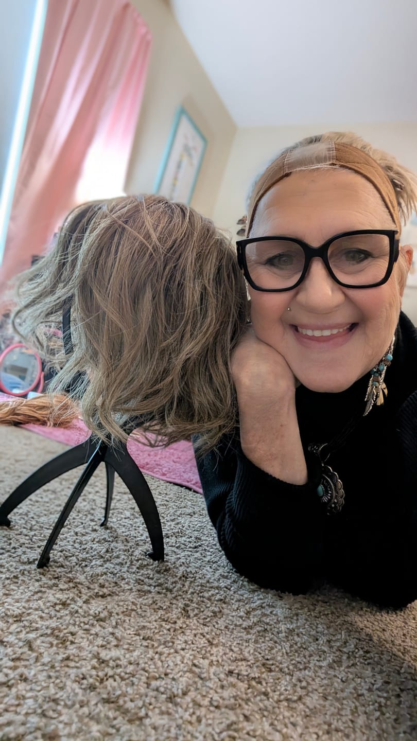 Customer photo review of WIG DRYING STAND