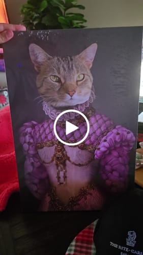 Customer video review of 'The Pink Princess' Personalized Pet Canvas