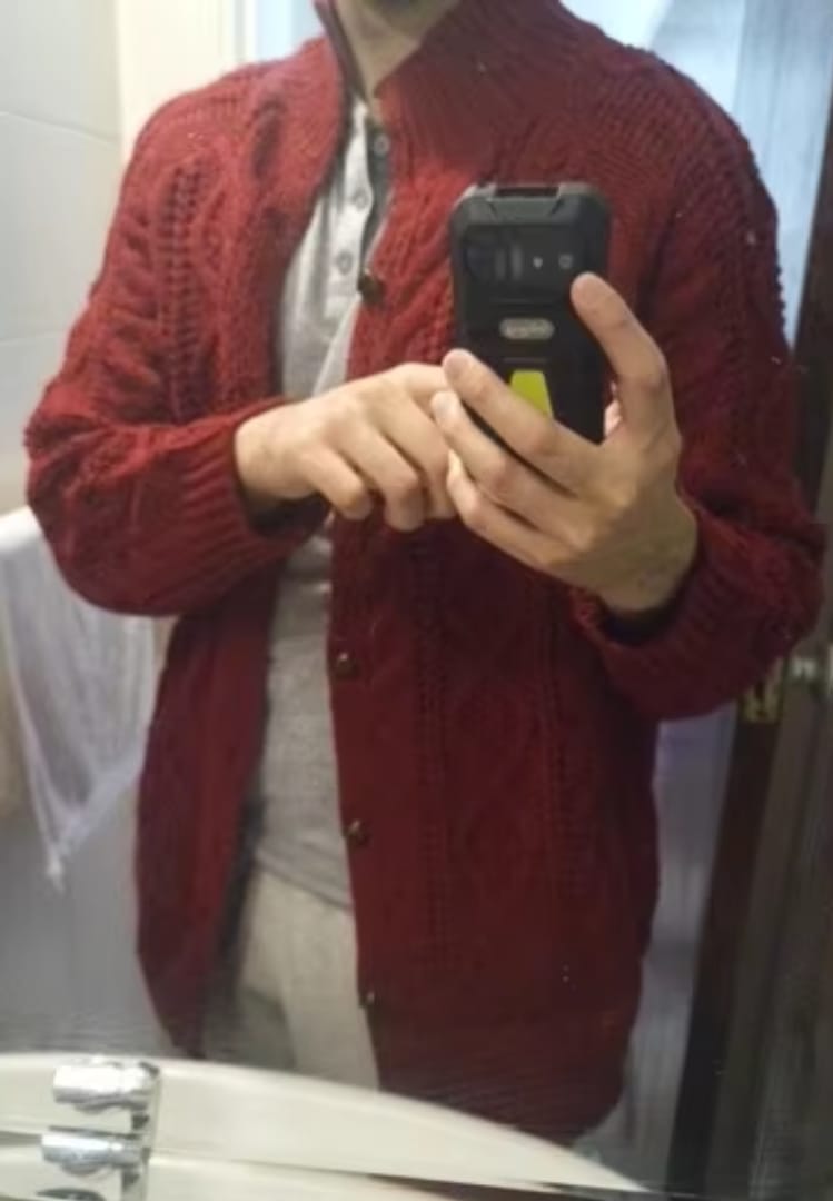 Customer photo review of DenzelsWeste I Strickjacke für Männer
