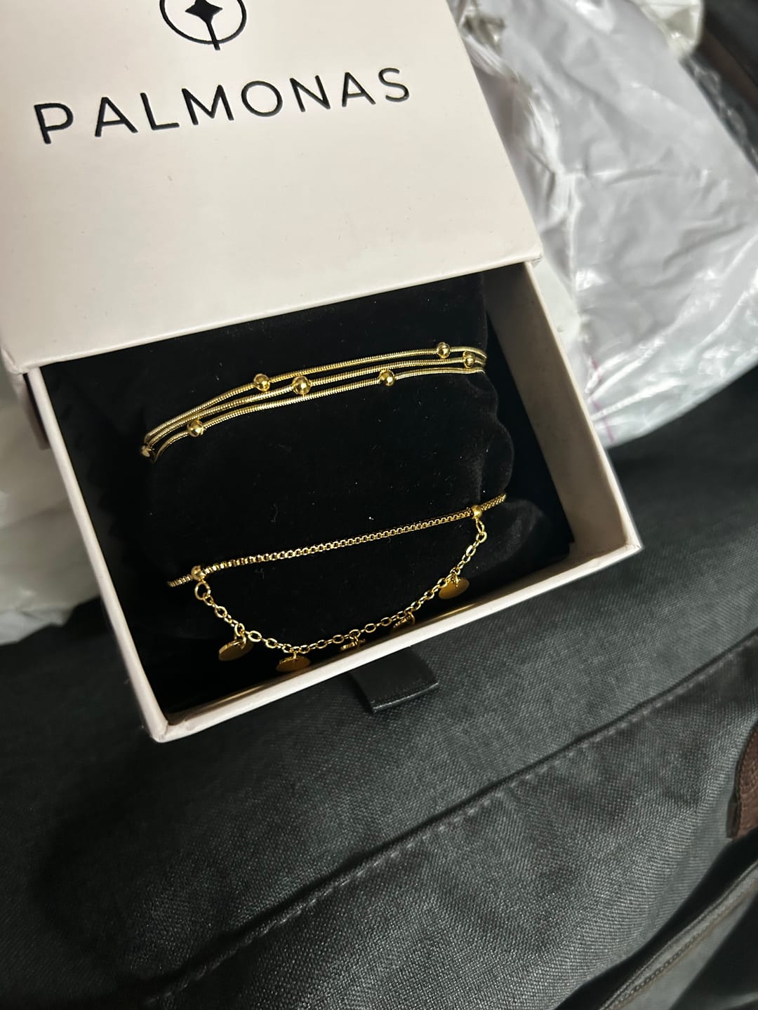 Customer photo review of Tiny Plates Bracelet