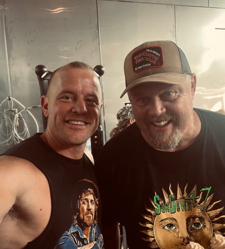 Customer photo review of Ridin' the Wind Waylon Jennings Shirt