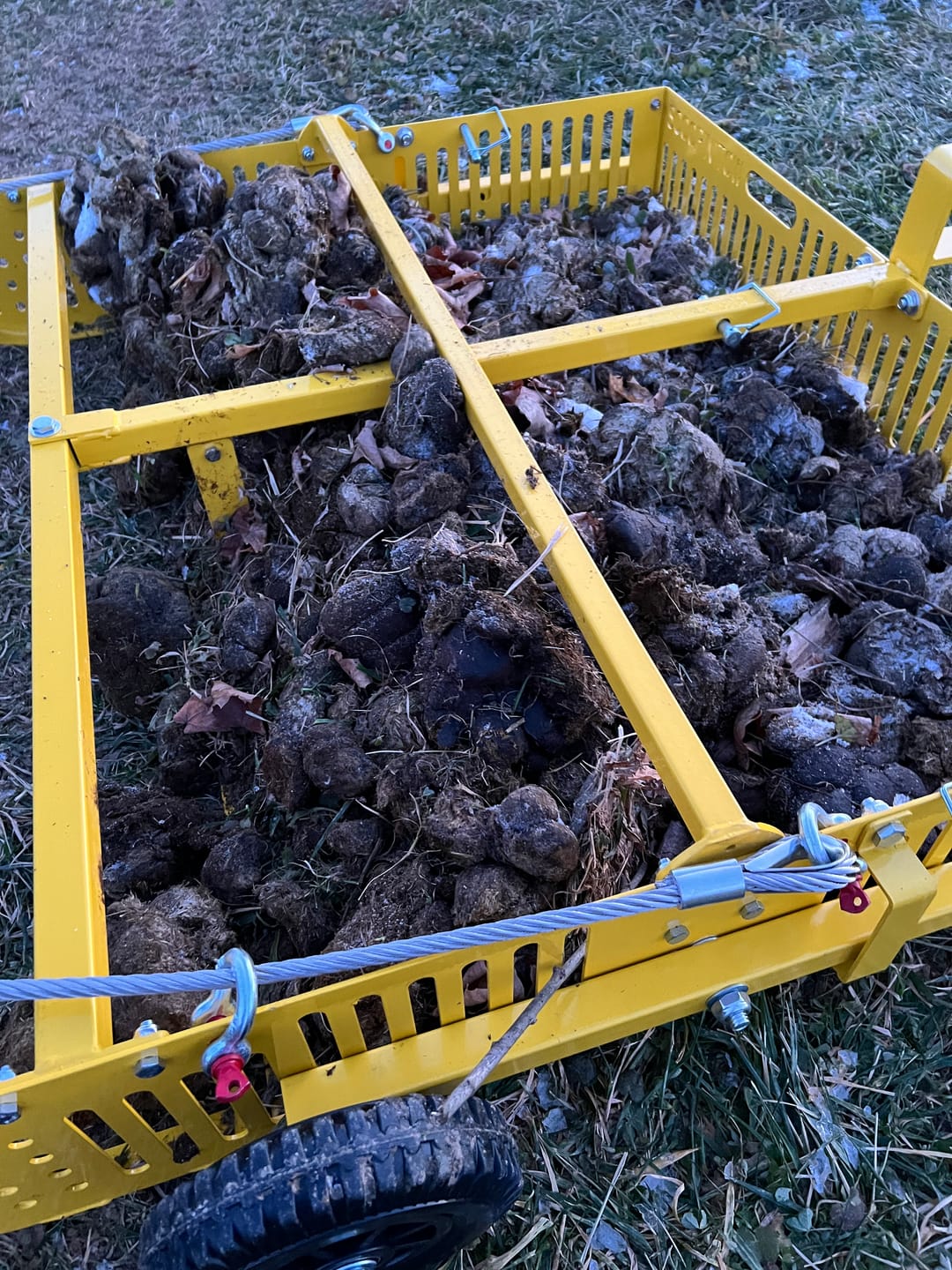Customer photo review of Scoop'N'Tow Manure Scooper / Paddock Field Cleaner + Trailer
