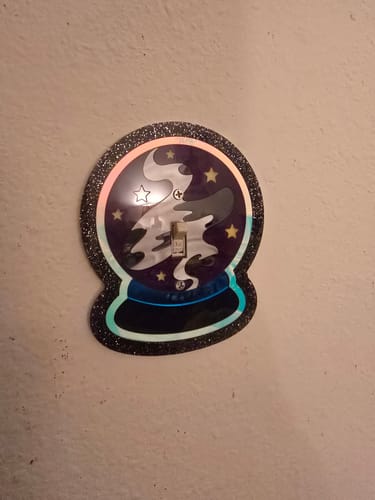 Customer photo review of Crystal Ball Light Switch Cover