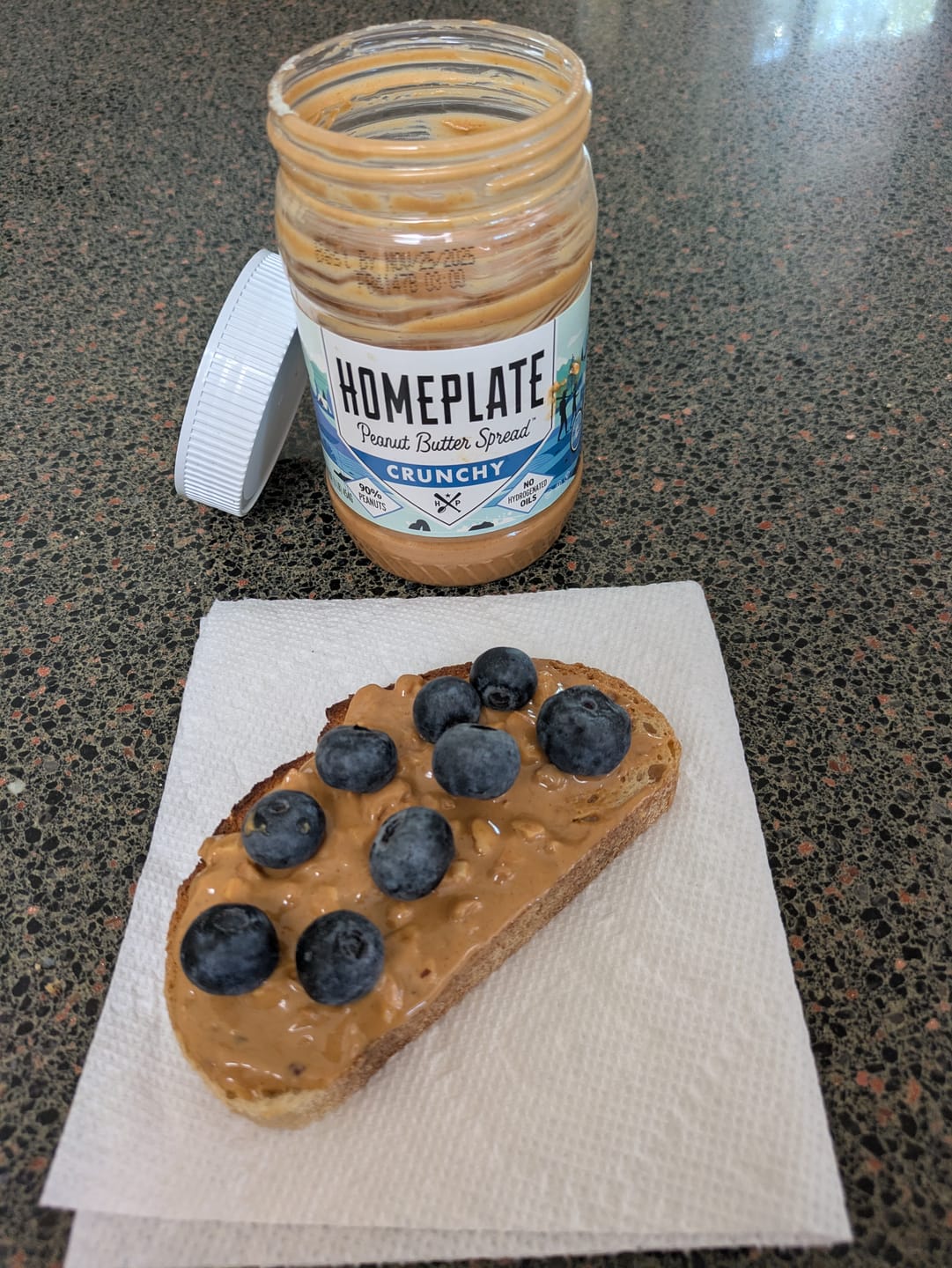 Customer photo review of Crunchy Peanut Butter (3 pack)