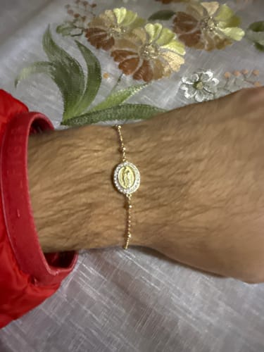 Customer photo review of Guadalupe Ball Bracelet - Gold