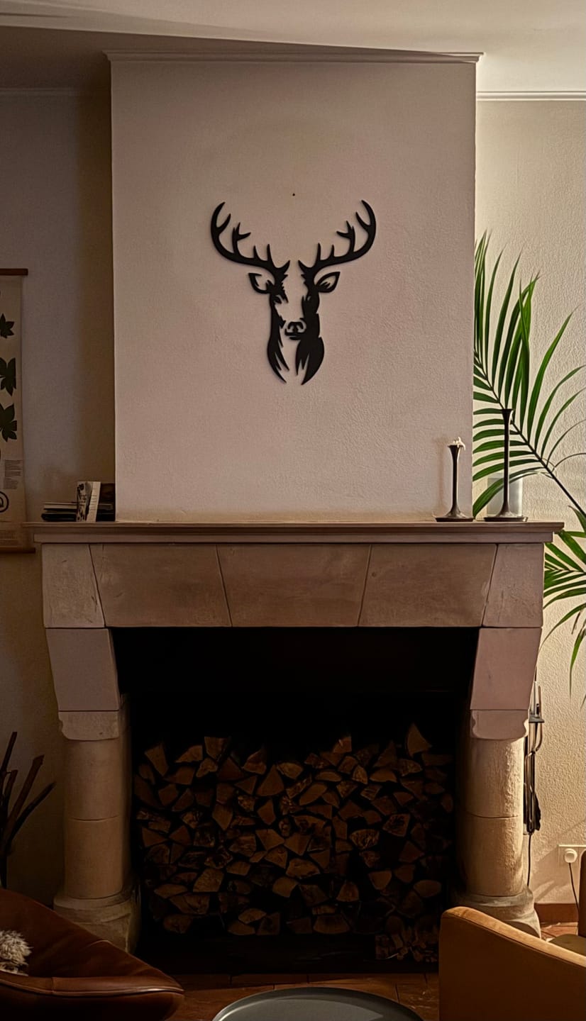 Customer photo review of Wanddecoratie dieren | Hert 2-delig