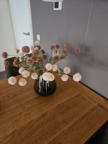 Customer photo review of Zijden Kiku Bloemen - Crème Mix (10 stengels)