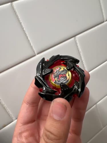 Customer photo review of [Pre-order] Takara Tomy Beyblade X BX-00 Cobalt Dragoon 2-60C Metal Coat Black B4 Corocoro Comics Version