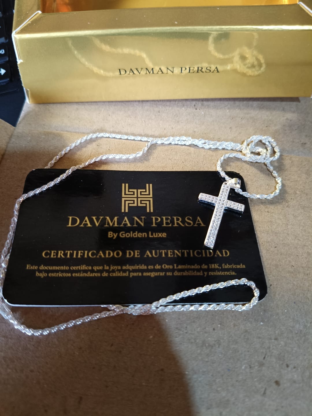Customer photo review of Cadena Lazo en Plata 925 Para Caballero