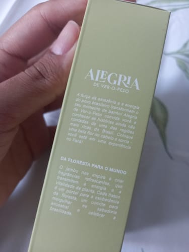 Customer photo review of Água Perfumada - Cachaça de Jambu