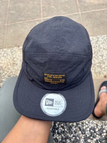 Customer photo review of New Era Ripstop Nylon Black Camper Cap