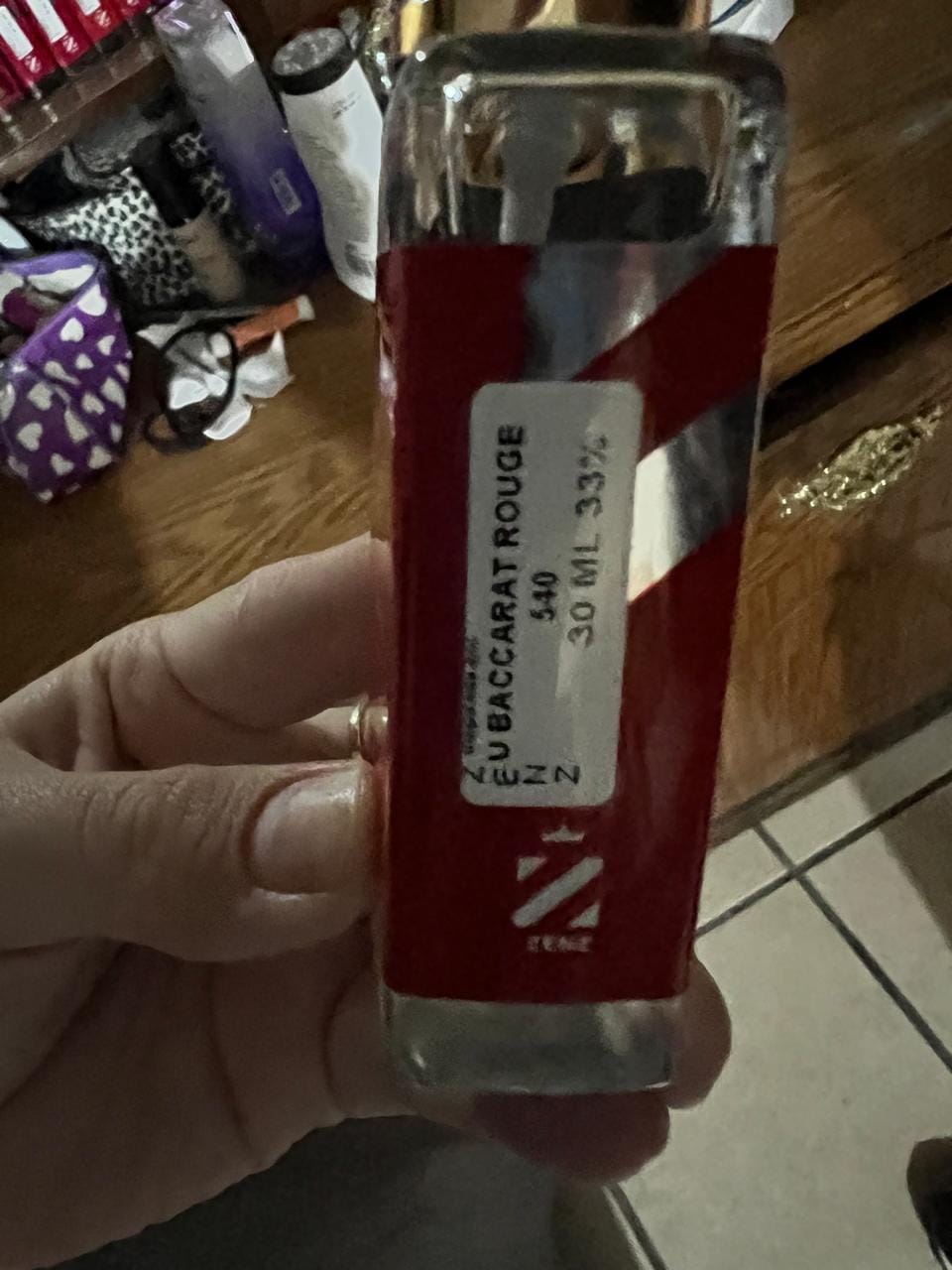 Customer photo review of Perfume Tendencia U BACCARAT ROUGE 540 zenz