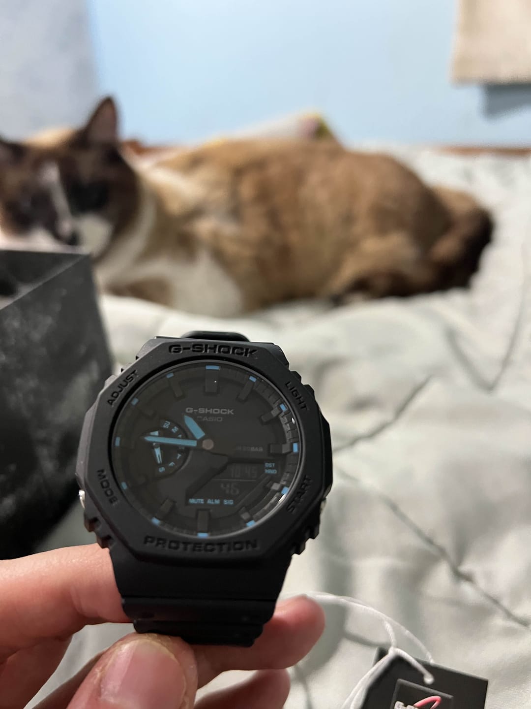 Customer photo review of Reloj Casio G-Shock Royal Oak "Casioak" GA-2100-1A2DR NEON ACCENT Negro