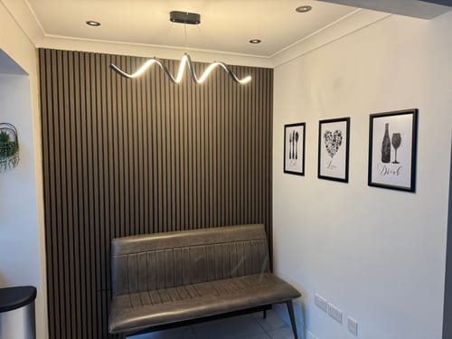 Customer photo review of Acoustic Slat Panel - Smoked Walnut