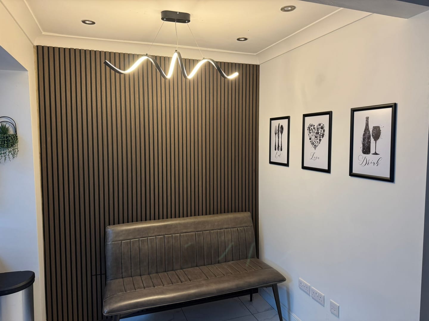 Customer photo review of Acoustic Slat Panel - Smoked Walnut