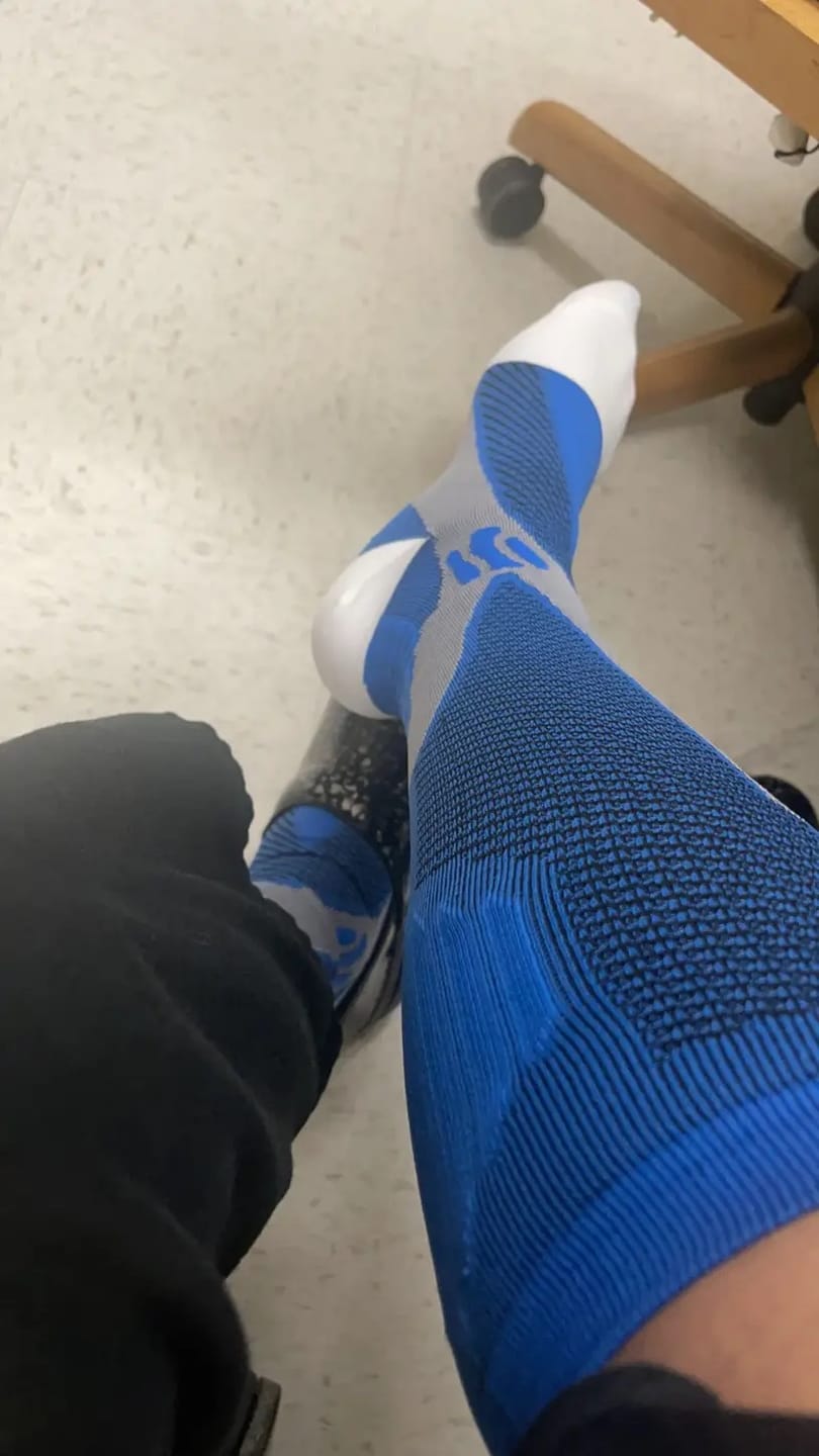 Customer photo review of Armadilo Heavy-Duty Compression Socks