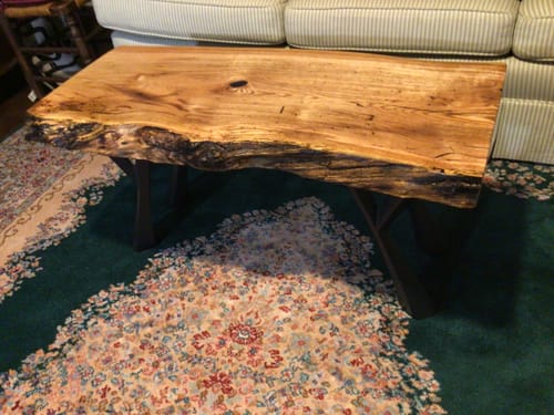Customer photo review of Bench Legs 115 Yami 16H Industrial Metal Furniture