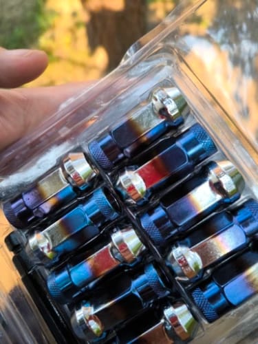 Customer photo review of SR48 Steel Brunt Blue Lock Lug Nuts