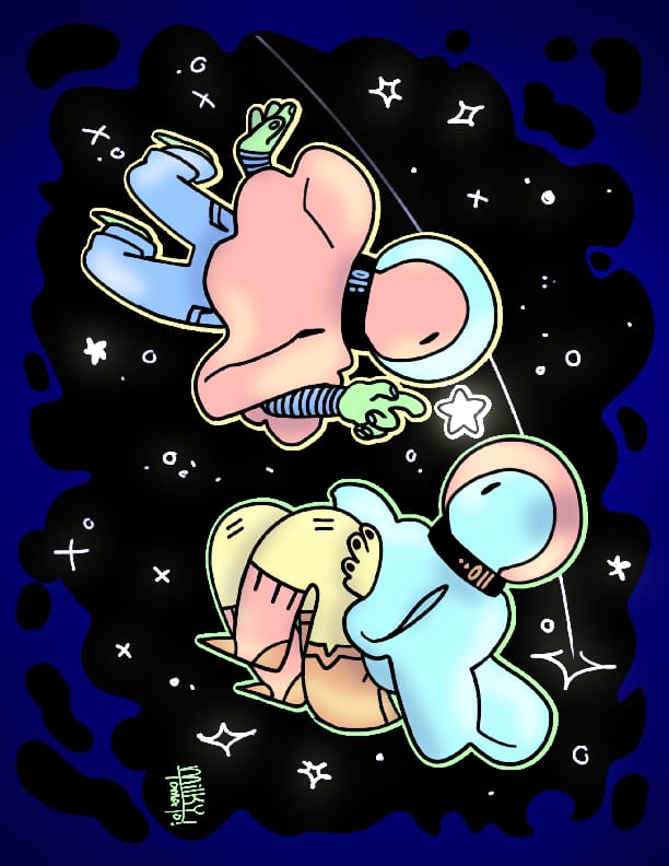 Customer photo review of Space Ghost Coloring Page PDF