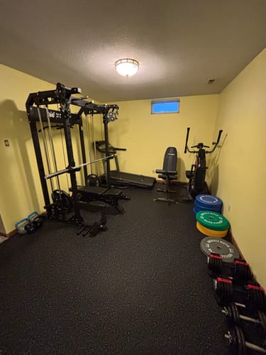 Customer photo review of MAJOR FITNESS All-In-One Home Gym Power Rack Package F22