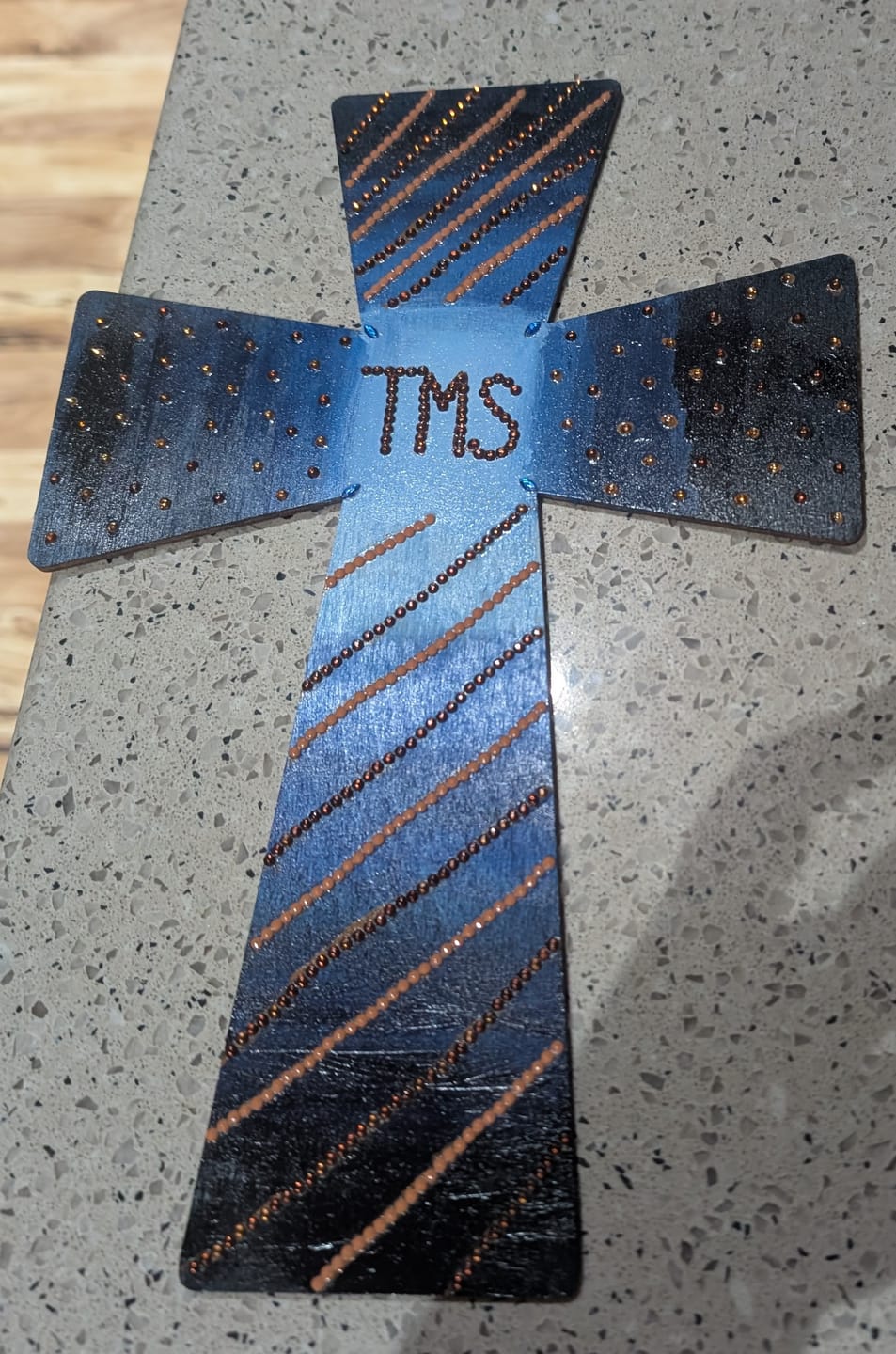 Customer photo review of Unfinished Wood Germanic Cross Shape - Craft - up to 36" DIY
