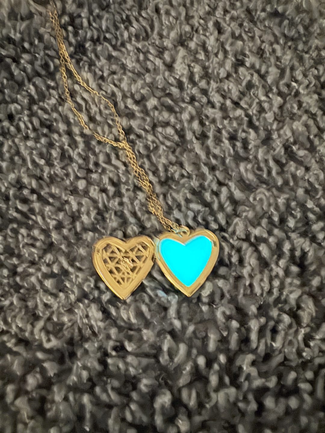 Customer photo review of Luminous Heart Necklace