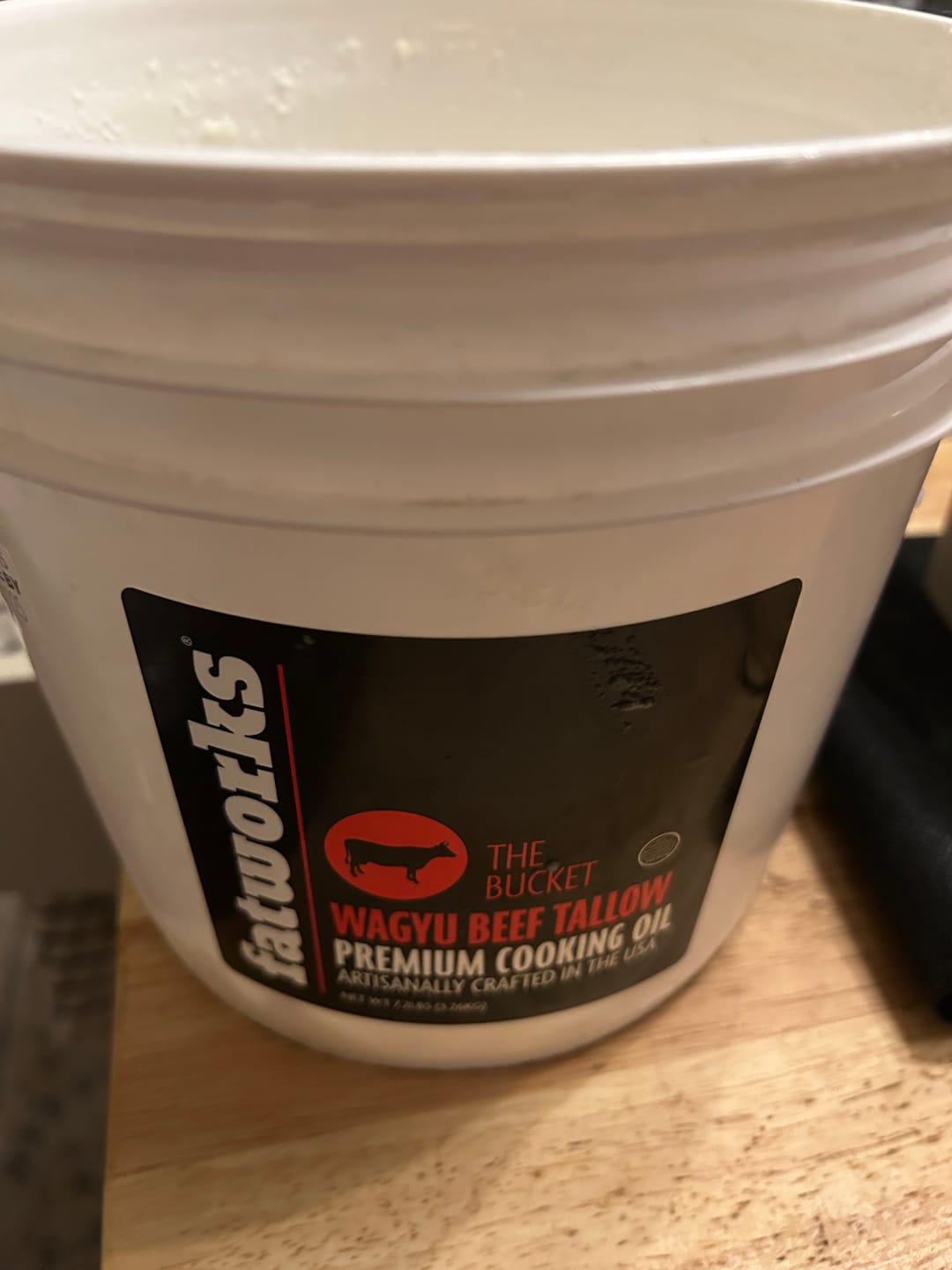 Customer photo review of 1 Gallon Wagyu Tallow