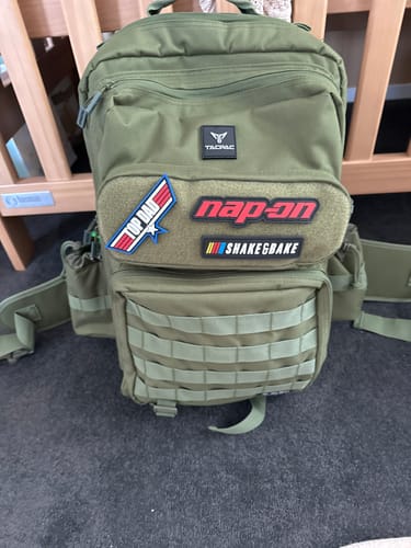 Customer photo review of Tacpac 'D-Ploy' Hunter Green Nappy Bag Set
