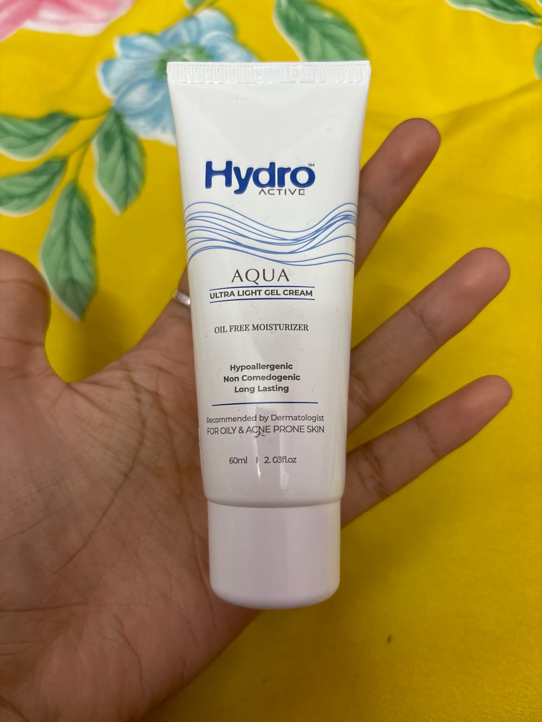 Customer photo review of Hydro Active Aqua Ultra Light Gel Cream