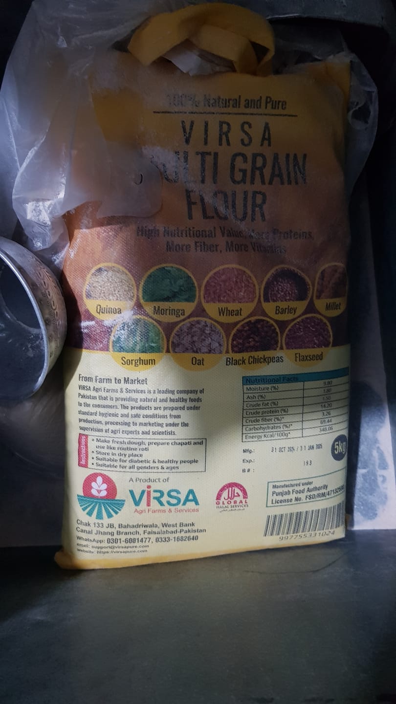 Customer photo review of Virsa Multigrain Flour -5kg