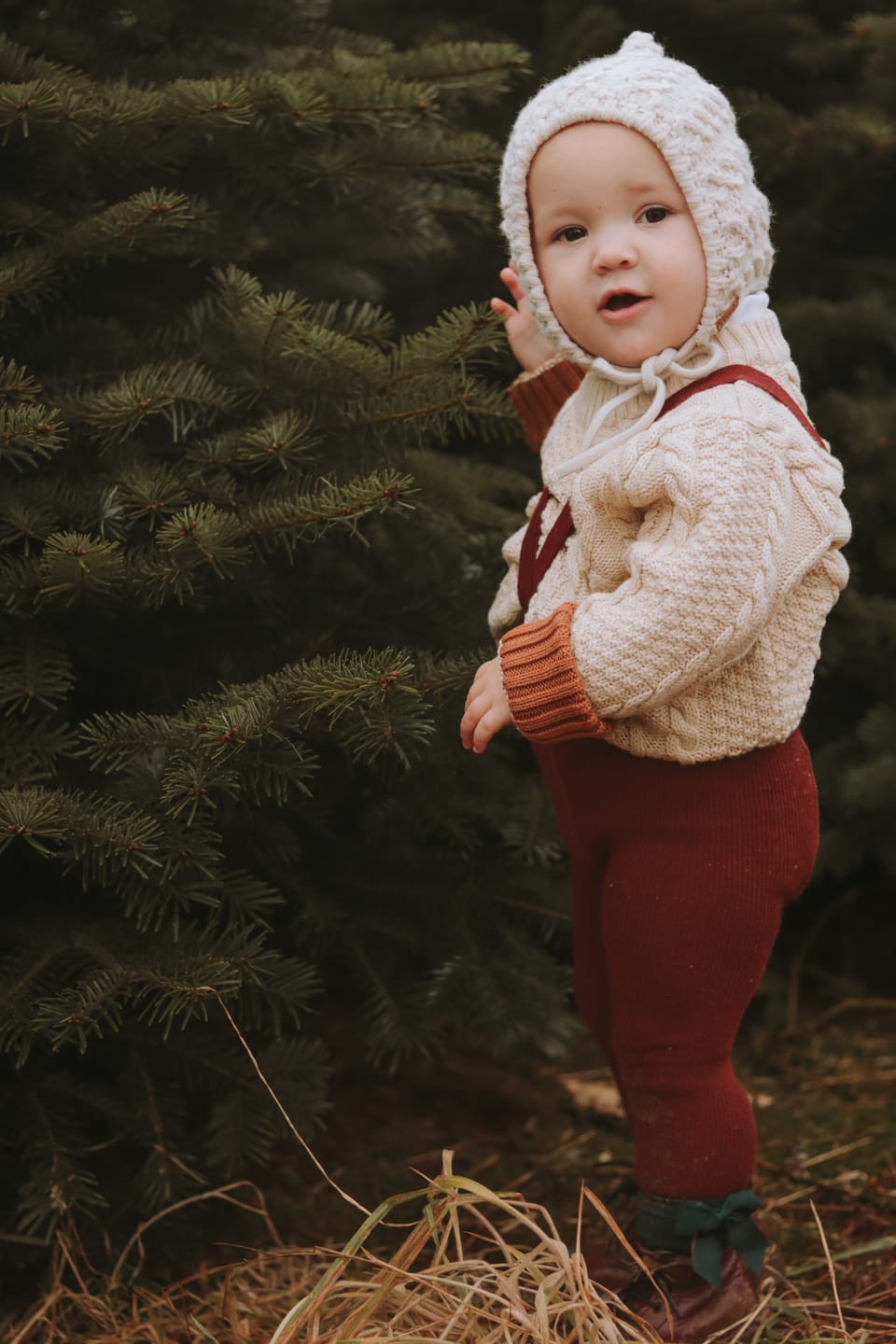 Customer photo review of From One To Another Oatmeal Aran Snuggly Knitted Jumper