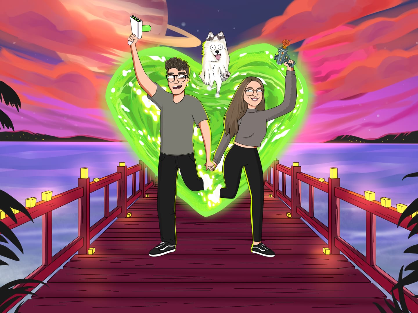 Customer photo review of 'Rick and Morty' Custom Portrait