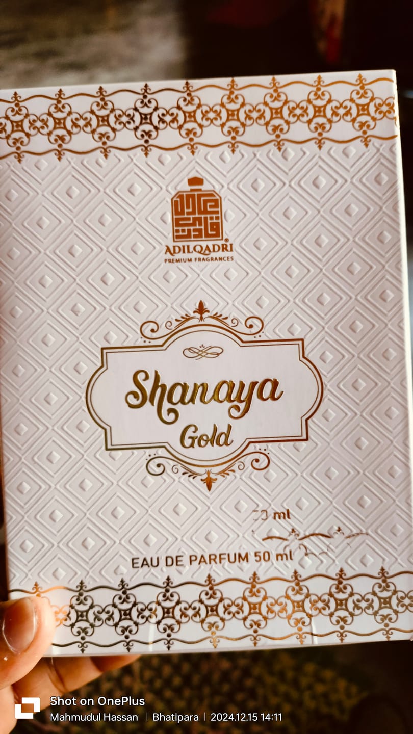 Customer photo review of Shanaya Gold Perfume Spray