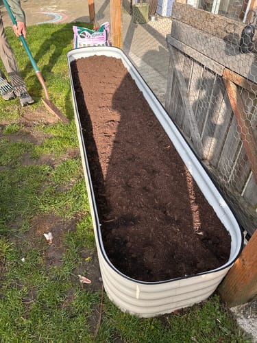 Customer photo review of 15" Short Birdies Large Modular Raised Garden Bed
