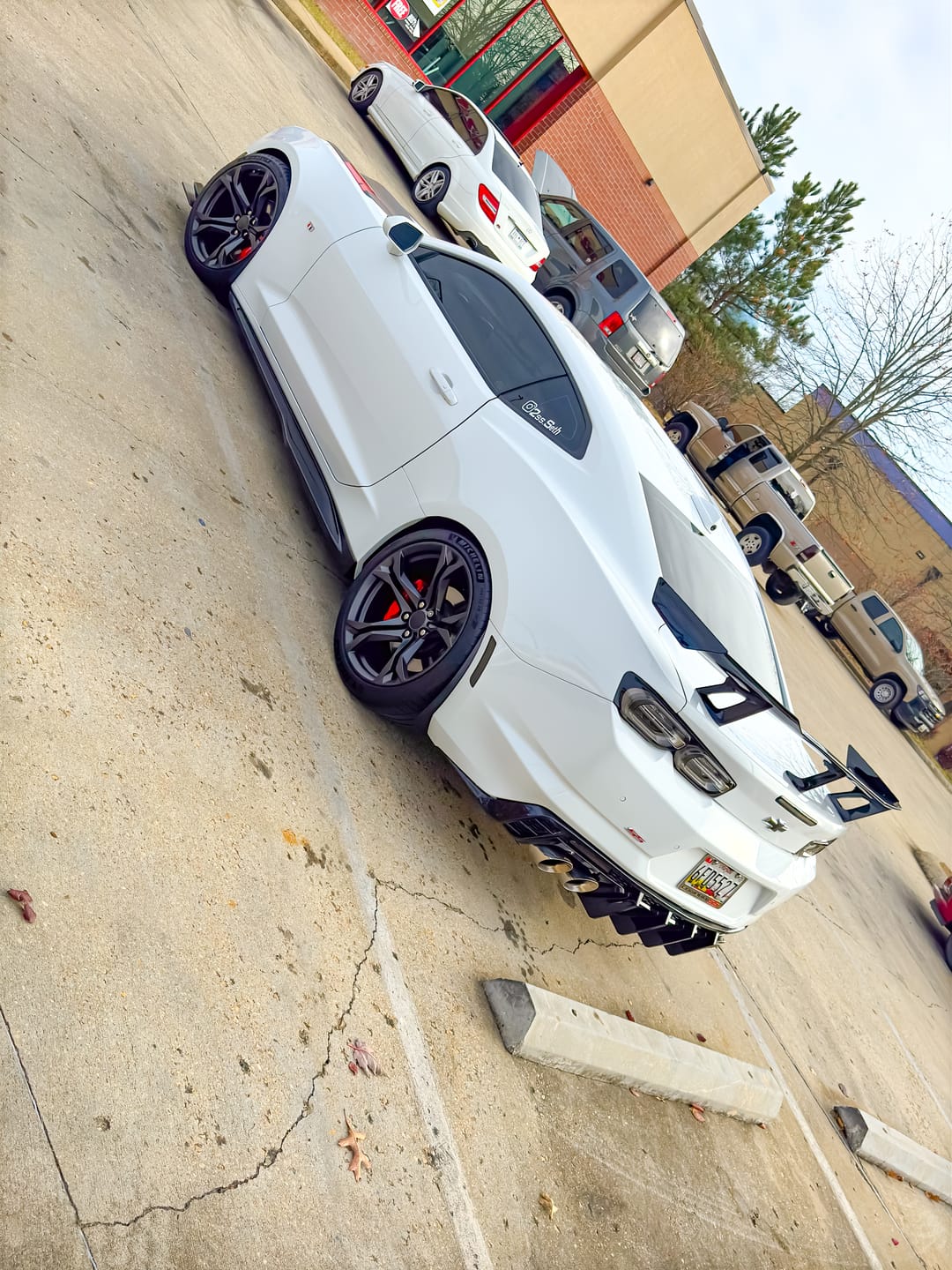 Customer photo review of 2016-2025 Chevy Camaro Evo Style Shark Fins Rear Diffuser Quad/Single Tips SS/RS/LT w/ Smoke Reflectors