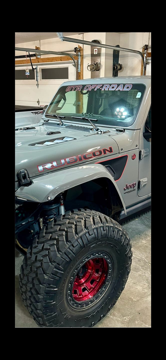 Customer photo review of Windshield Lettering